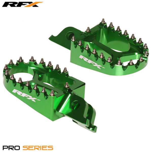 RFX Pro Voetsteunen (Groen) - Kawasaki KXF250/450