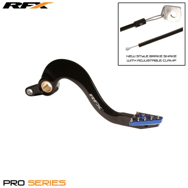 RFX Pro ST Rempedaal (hard geanodiseerd zwart/blauw) - Yamaha YZF/WRF 450