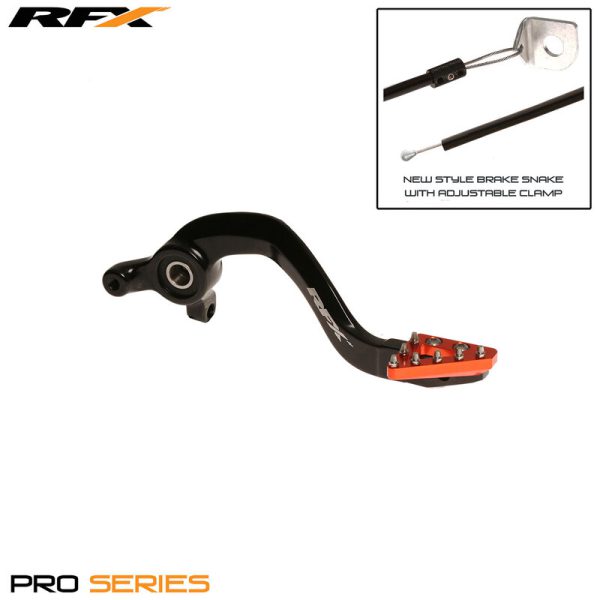 RFX Pro ST Rempedaal (hard geanodiseerd zwart/oranje) - KTM65