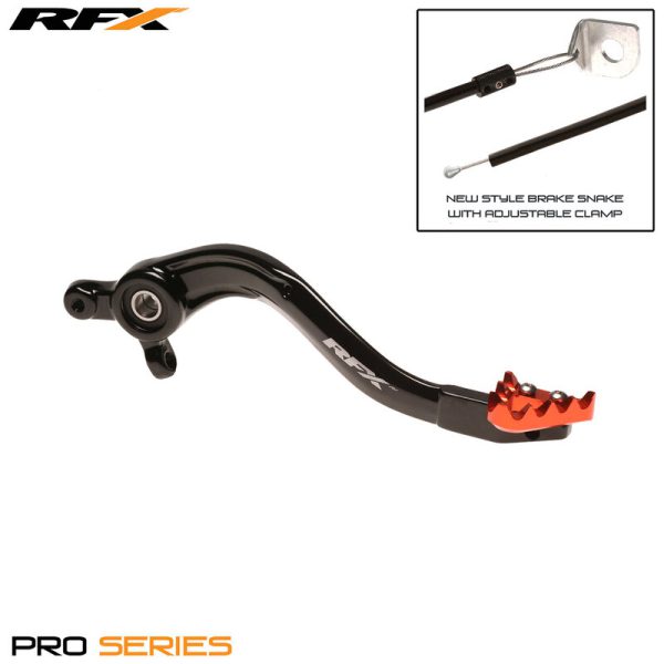 RFX Pro ST Rempedaal (hard geanodiseerd zwart/oranje)