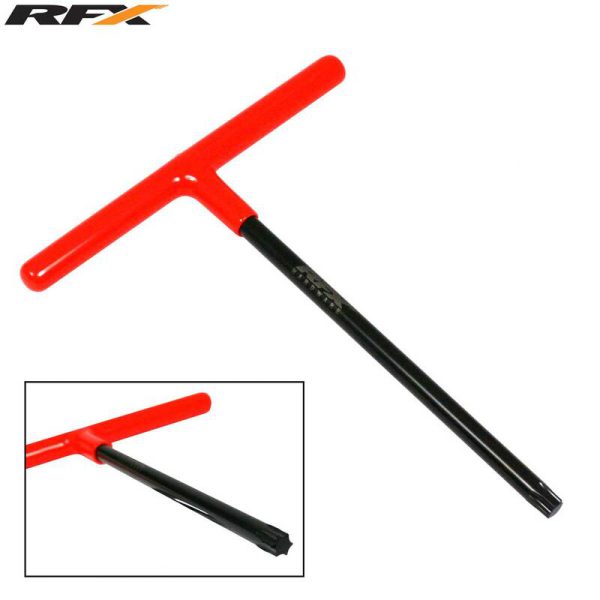 RFX Pro T-Bar (zwart/oranje) Standaard bereik met rubberen handgreep - KTM T45 Torx-kop