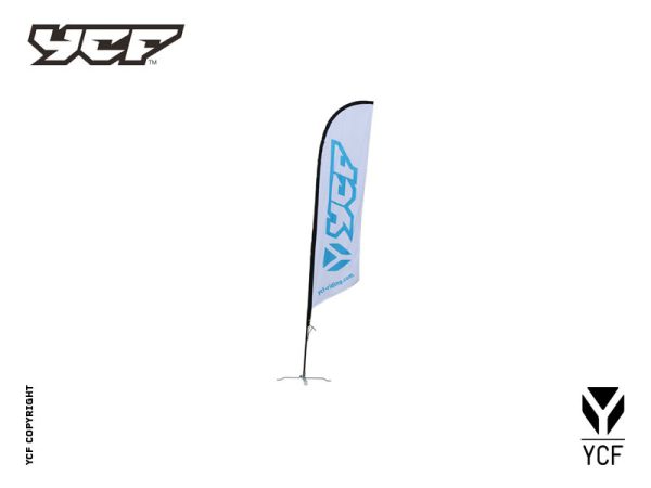 Beachflag met YCF logo (3 meter of 5 meter)